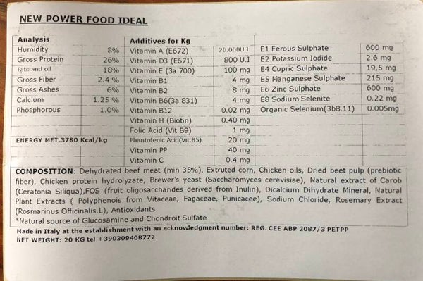 New Power Food Ideal 20kg für nur 47,-€