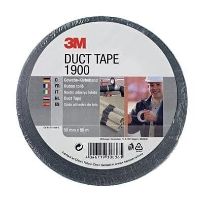 3M Economy Duct Tape 1900 zilver – 50 mm × 50 m