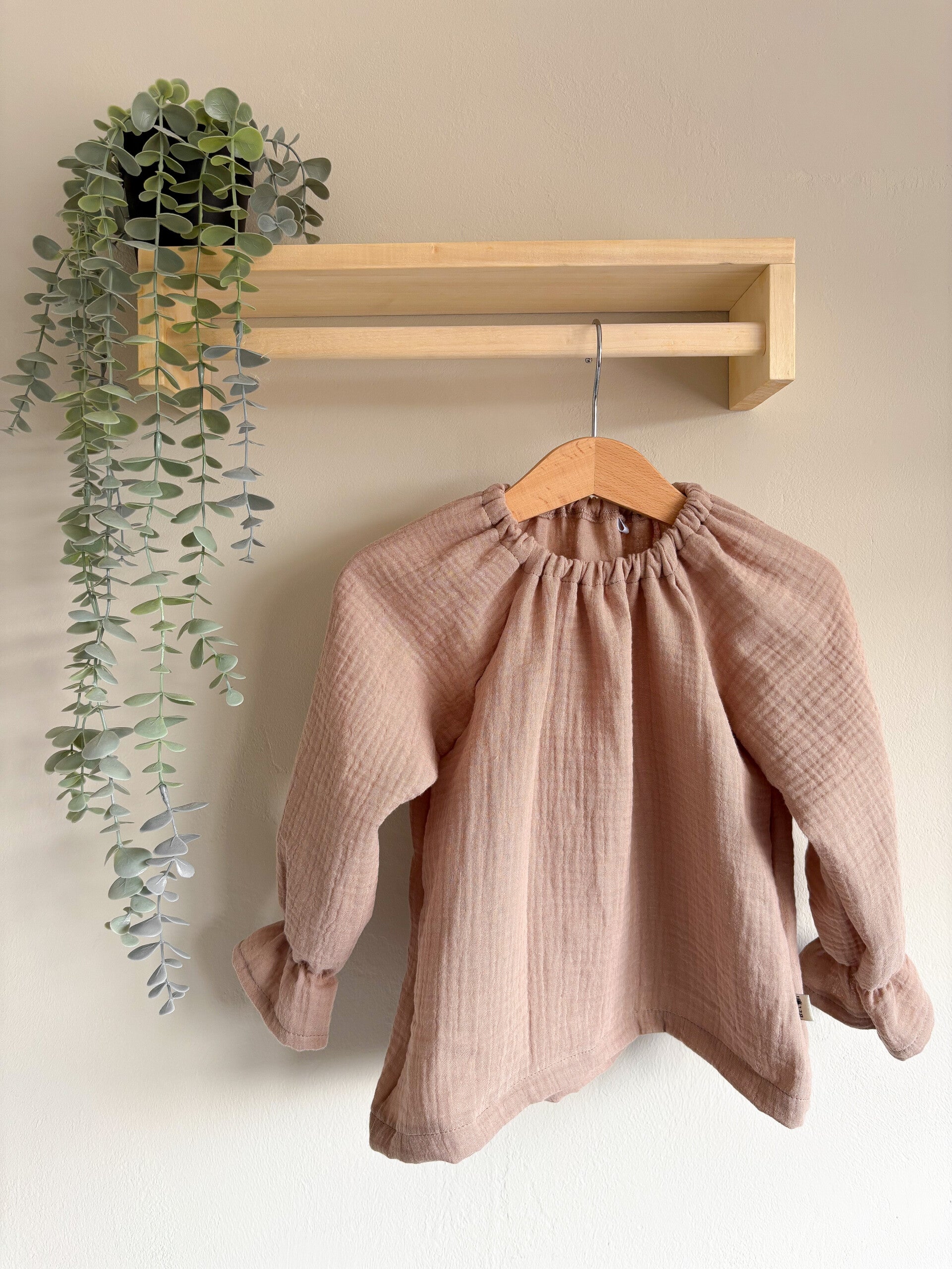 Blouse | hydrofiel donker beige