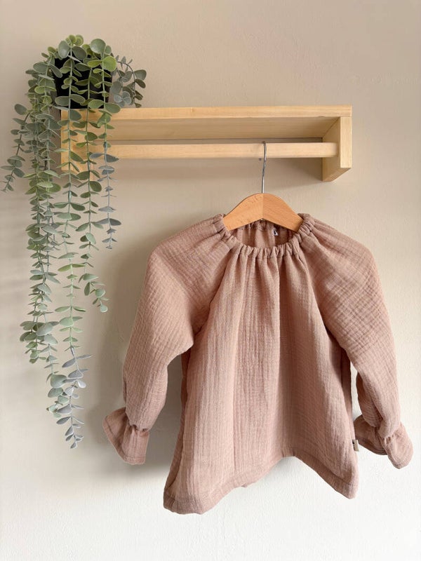 Blouse | hydrofiel donker beige
