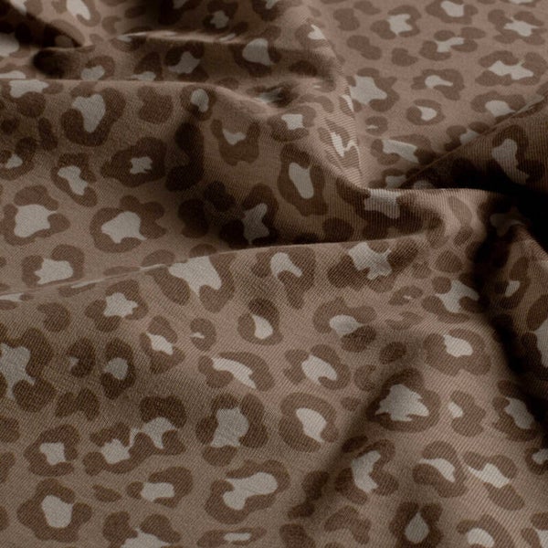 Flared broekje | panter bruin