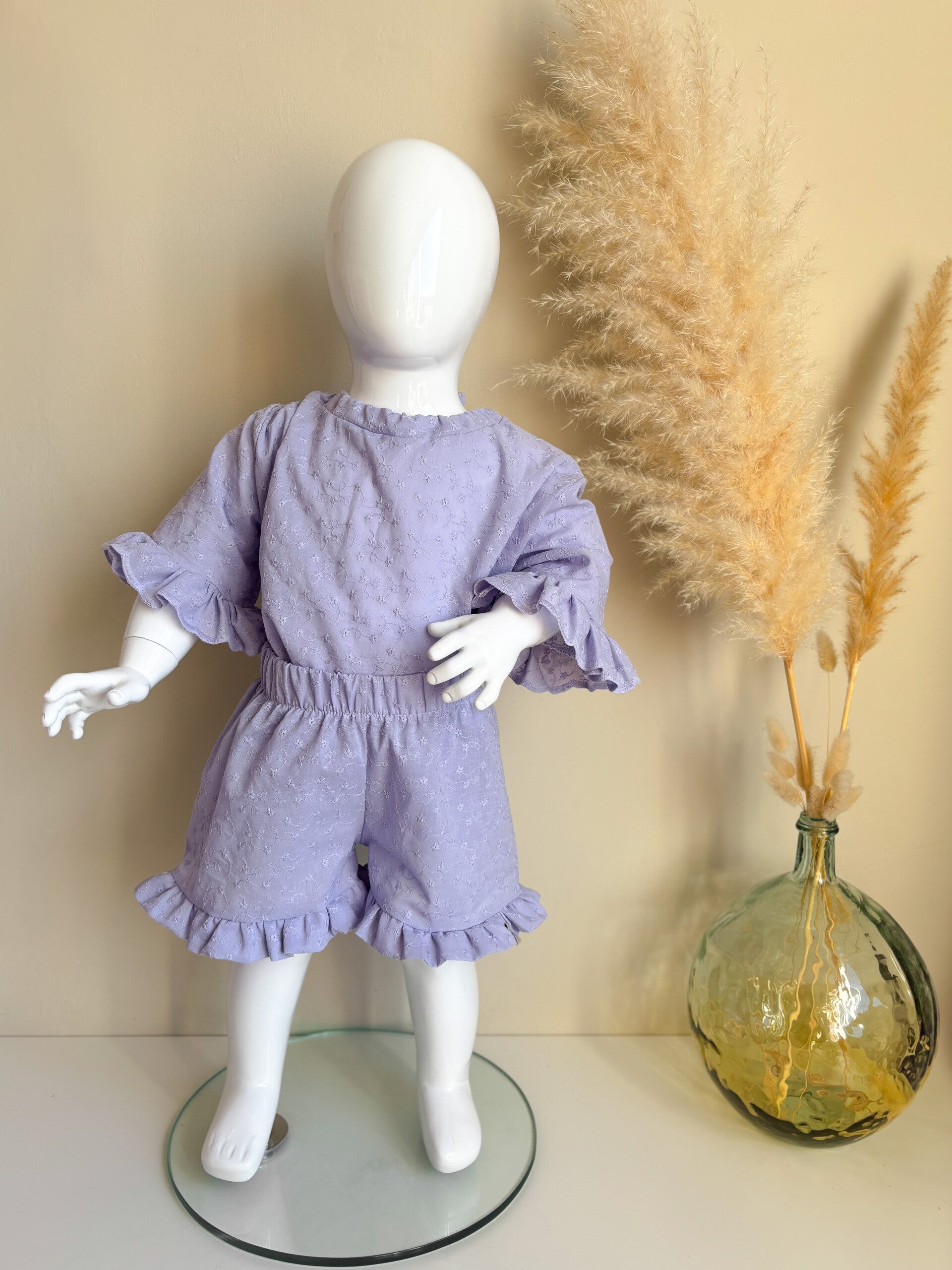 Ruffle blouse (katoen / hydrofiel)