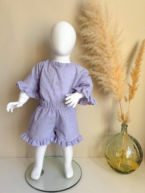 Ruffle blouse (katoen / hydrofiel)