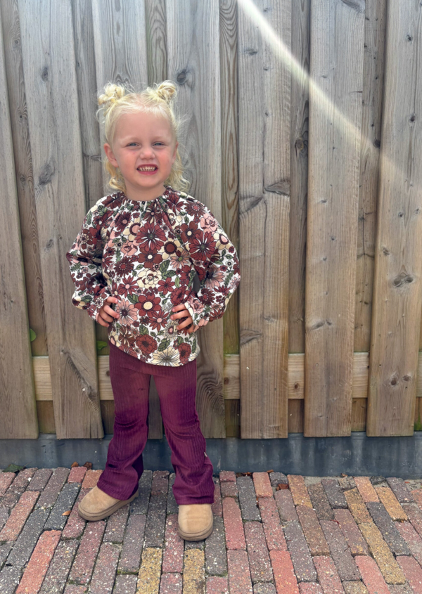 Blouse | hydrofiel vintage bloem