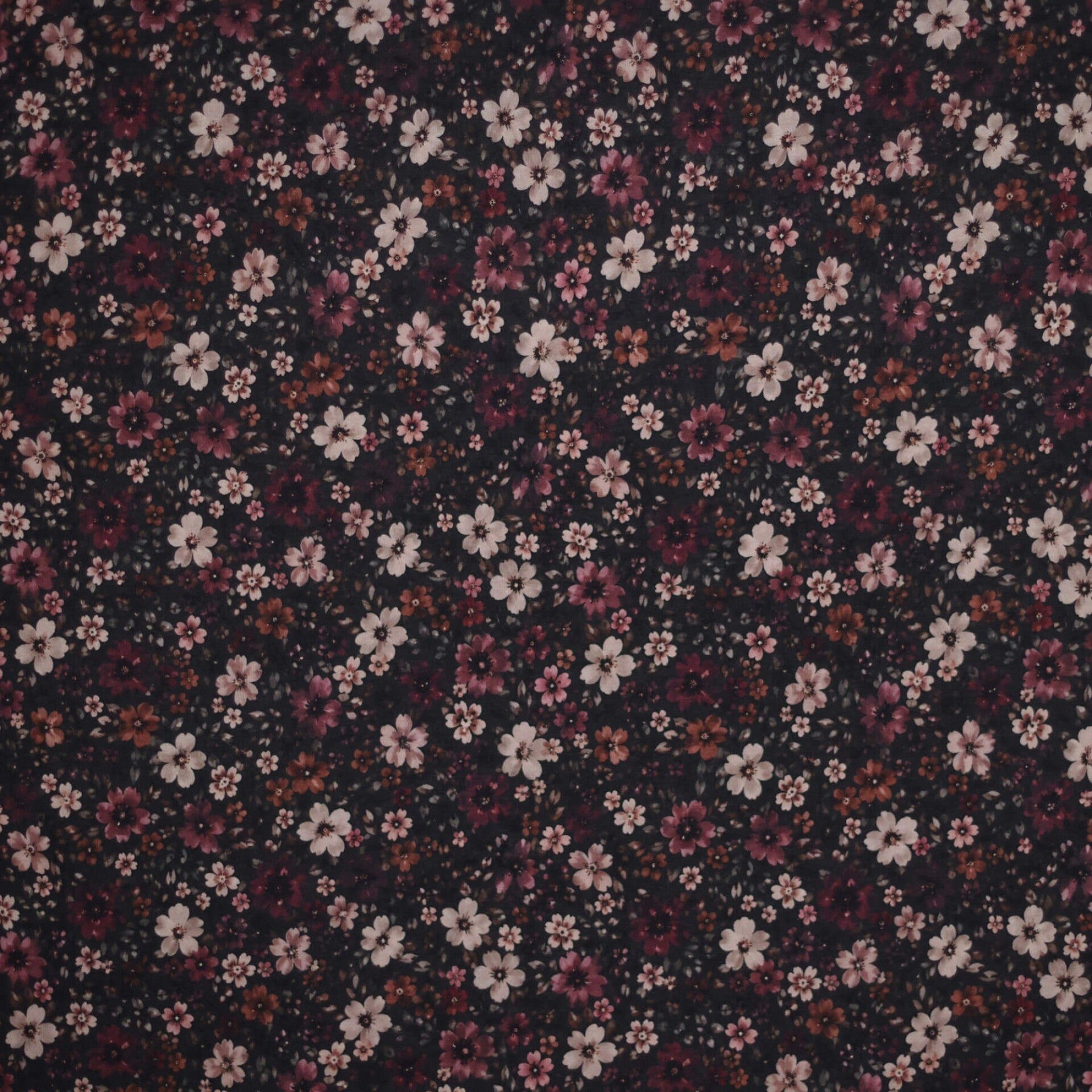 Legging | donkere bloem bordeaux