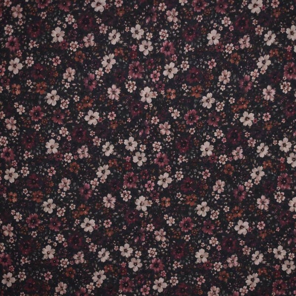 Legging | donkere bloem bordeaux