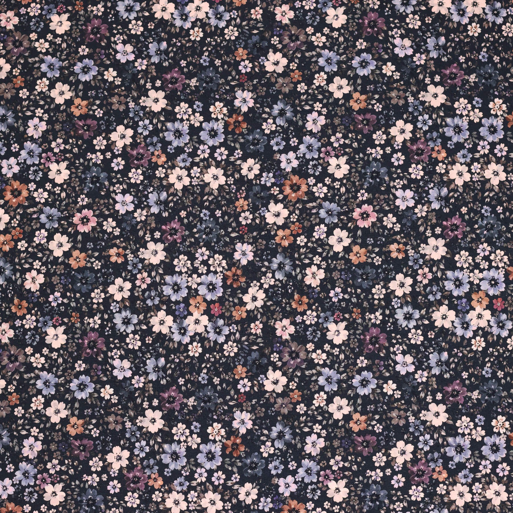 Flared broekje | donkere bloem blauw
