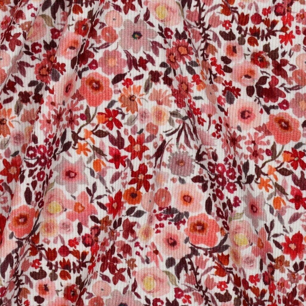 Legging | aquarel flower (rib)