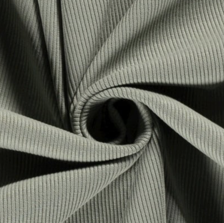 Smalle rib dark mint