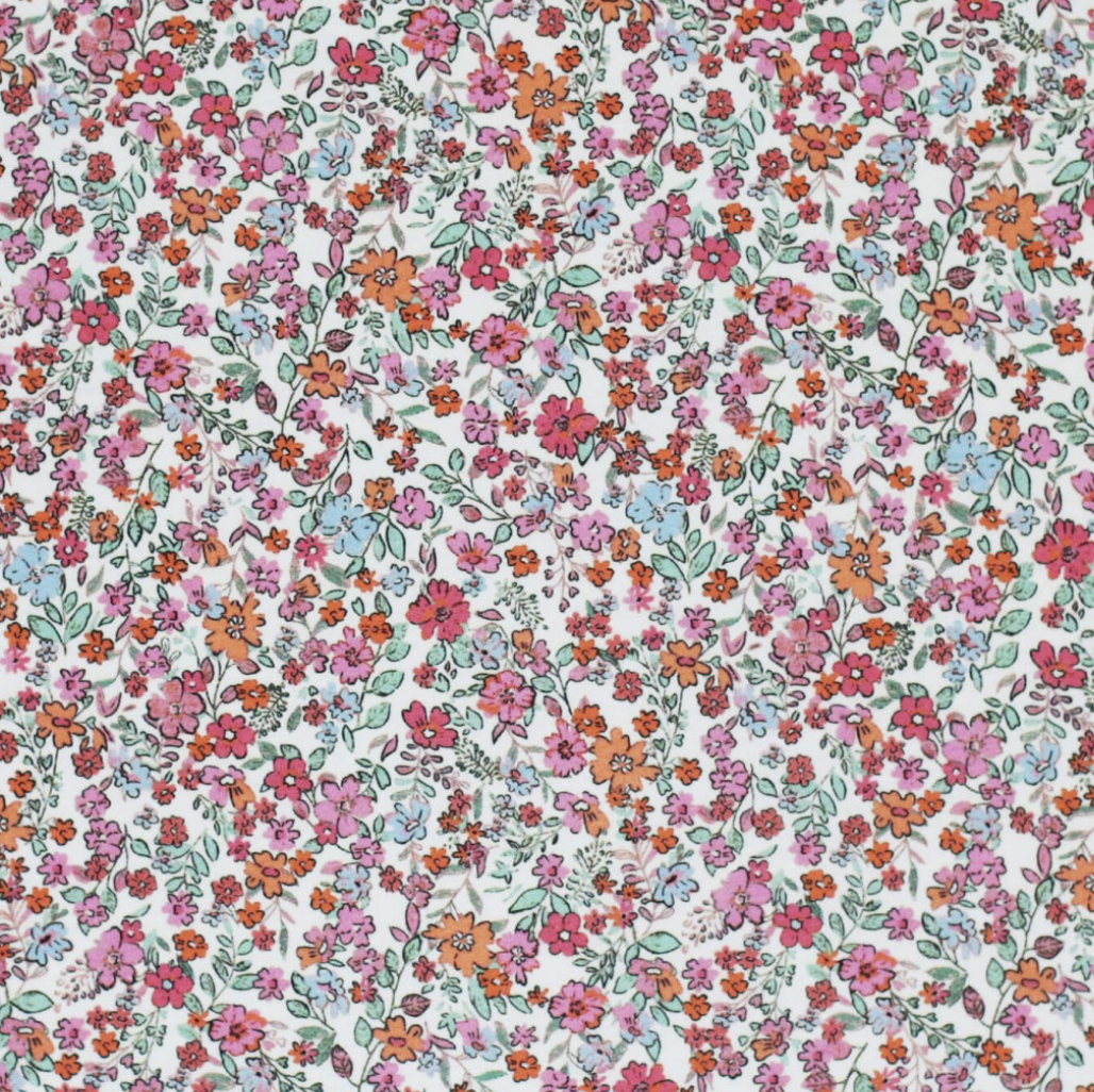 Trendy bloem fuchsia oranje