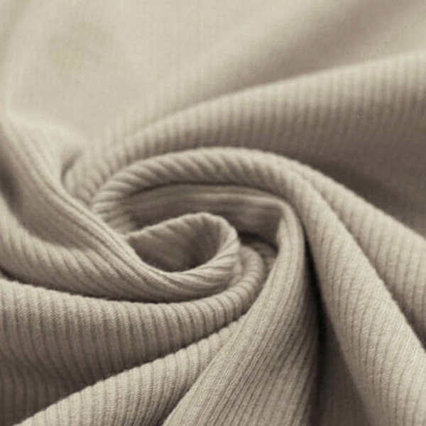 Longsleeve | smalle rib donker beige