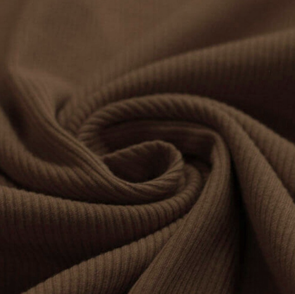 Longsleeve | smalle rib licht bruin