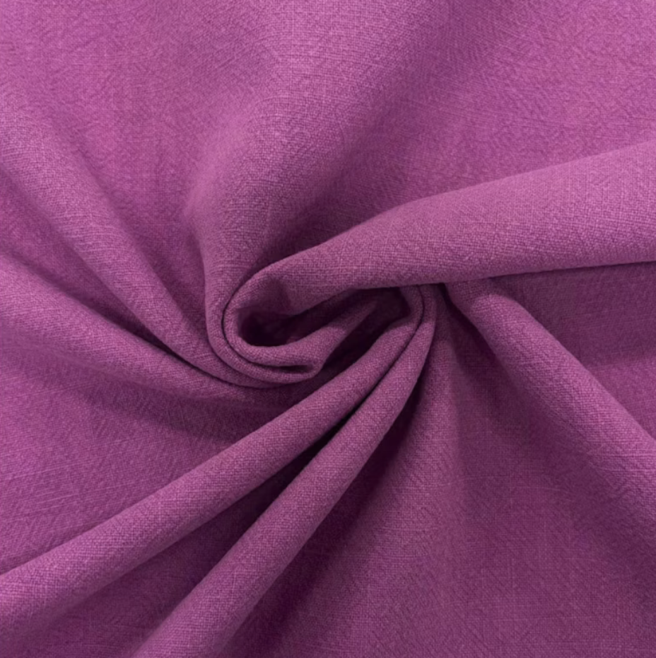 Paperbag wide leg broek | linnen magenta