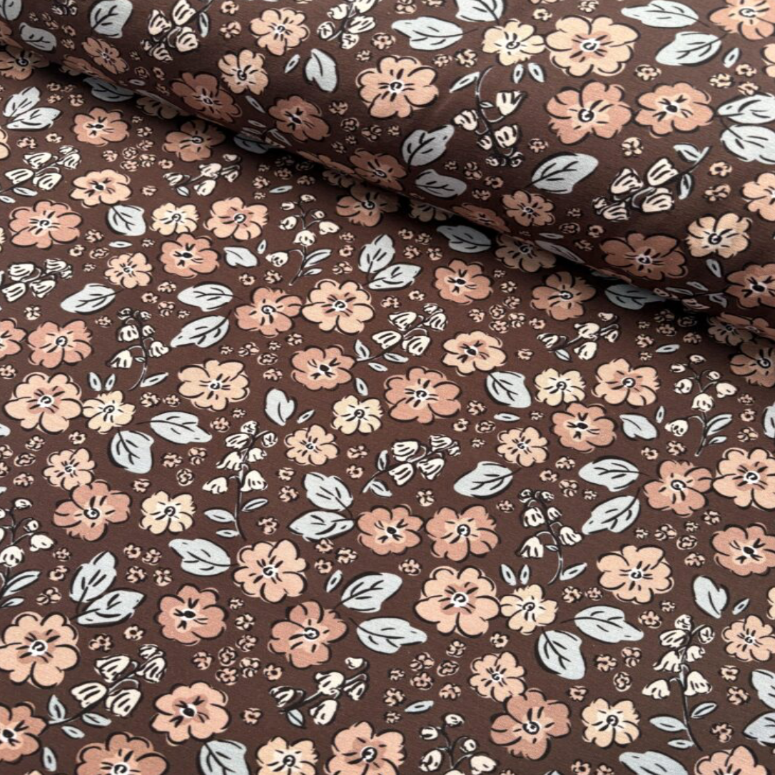 Bloemen chocoladebruin