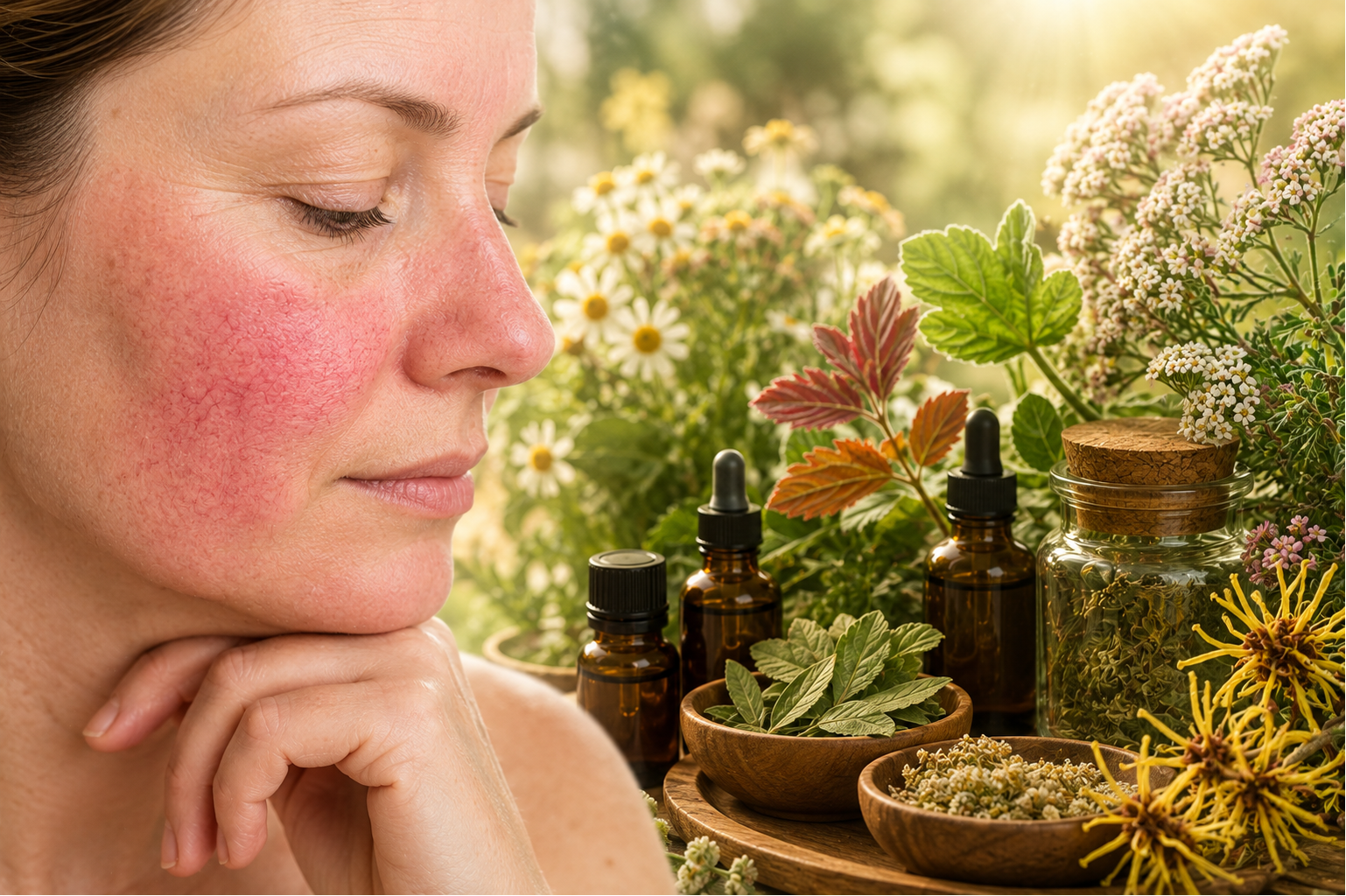 Effektive Phytotherapie und Pflanzenheilkunde zur Rosacea-Therapie in der Vitalpraxis