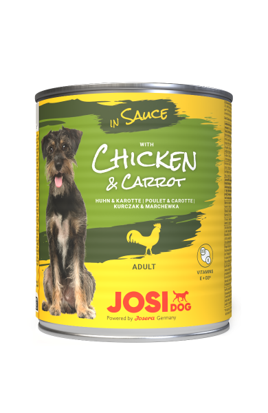 JosiDog Chicken & Carrot in Sauce 800g