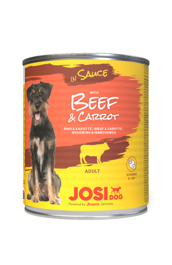 JosiDog Beef & Carrot in Sauce 800g
