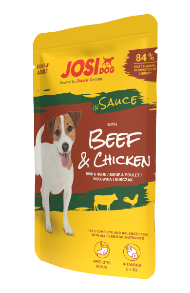 JosiDog Mini Beef & Chicken in Sauce 100g