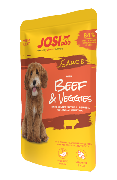 JosiDog Mini Beef & Veggies in Sauce 100g