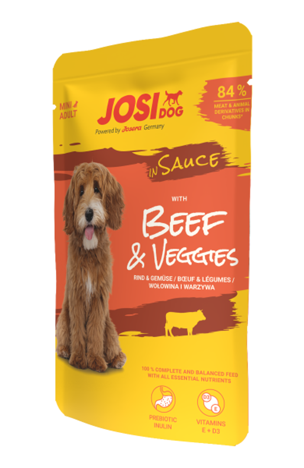 JosiDog Mini Beef & Veggies in Sauce 100g