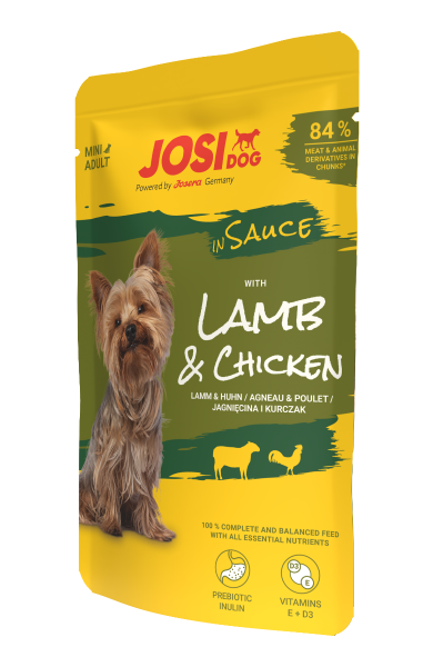 JosiDog Mini Lamb & Chicken in Sauce 100g