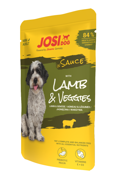 JosiDog Mini Lamb & Veggies in Sauce 100g