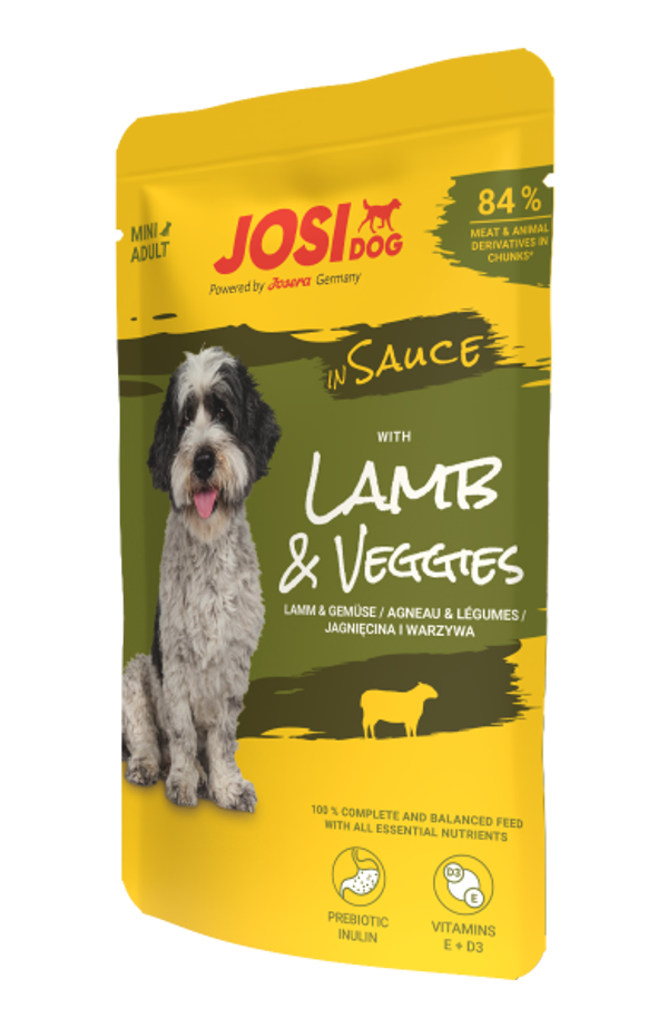 JosiDog Mini Lamb & Veggies in Sauce 100g