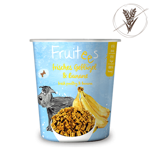 Fruitees Frisches Geflügel & Banane 200g