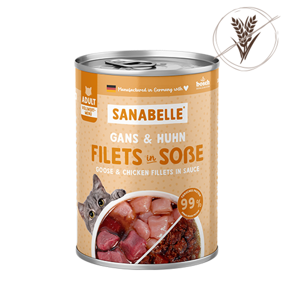 Filets in Soße Gans & Huhn