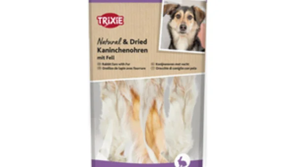 Kaninchenohren mit Fell, 100 g