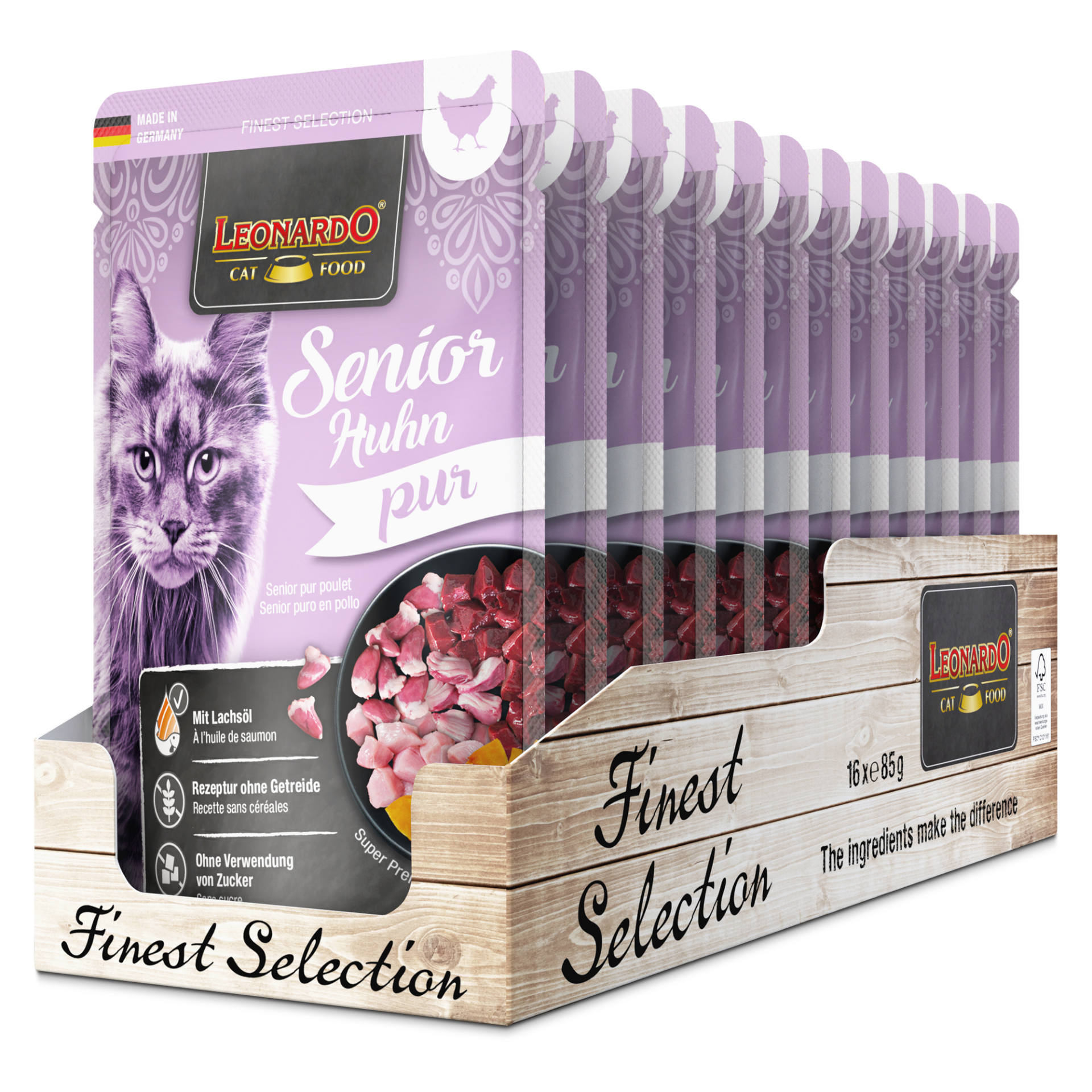 LEONARDO Senior Huhn 85g