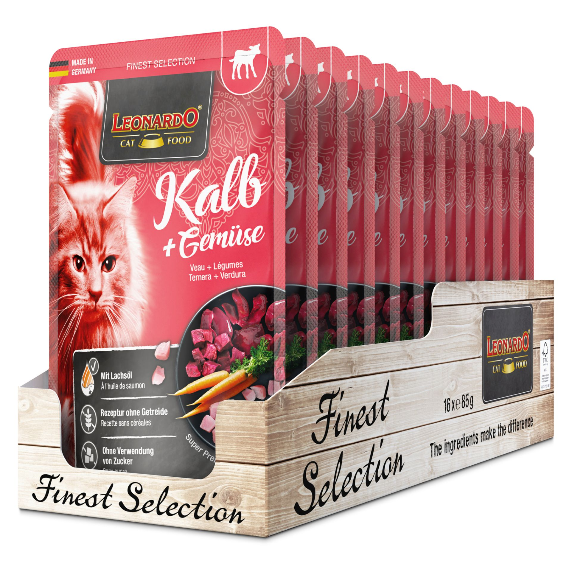 LEONARDO Kalb + Gemüse 85g