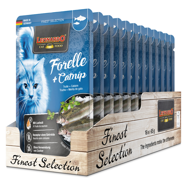 LEONARDO Forelle + Catnip 85g