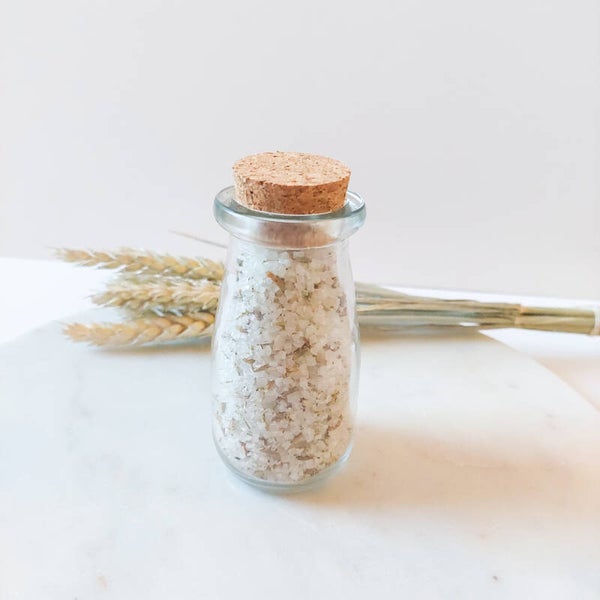 Grof wit badzout met lavendel & rozemarijn 500gr