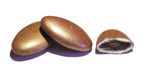 PC suikerbonen Koper parelmoer 70% cacao