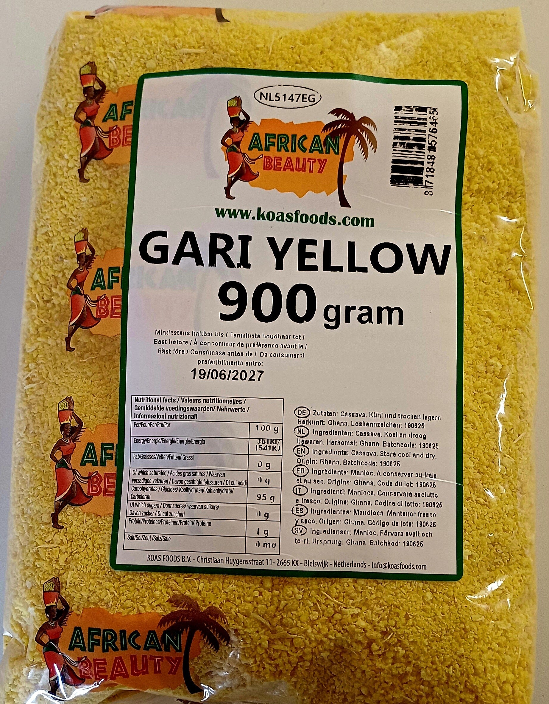 Gari Yellow 900g