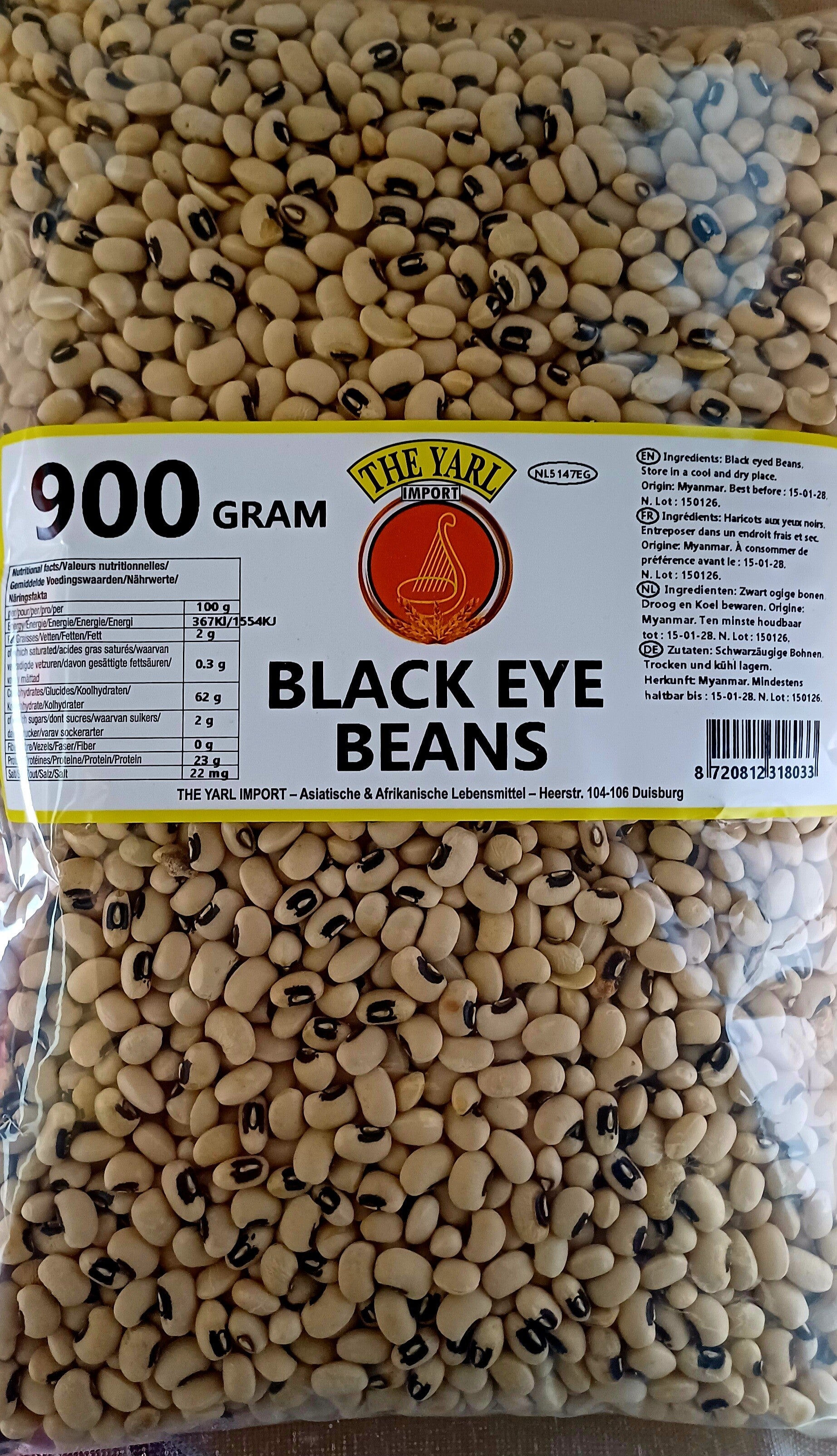 Black Eye Beans 900g