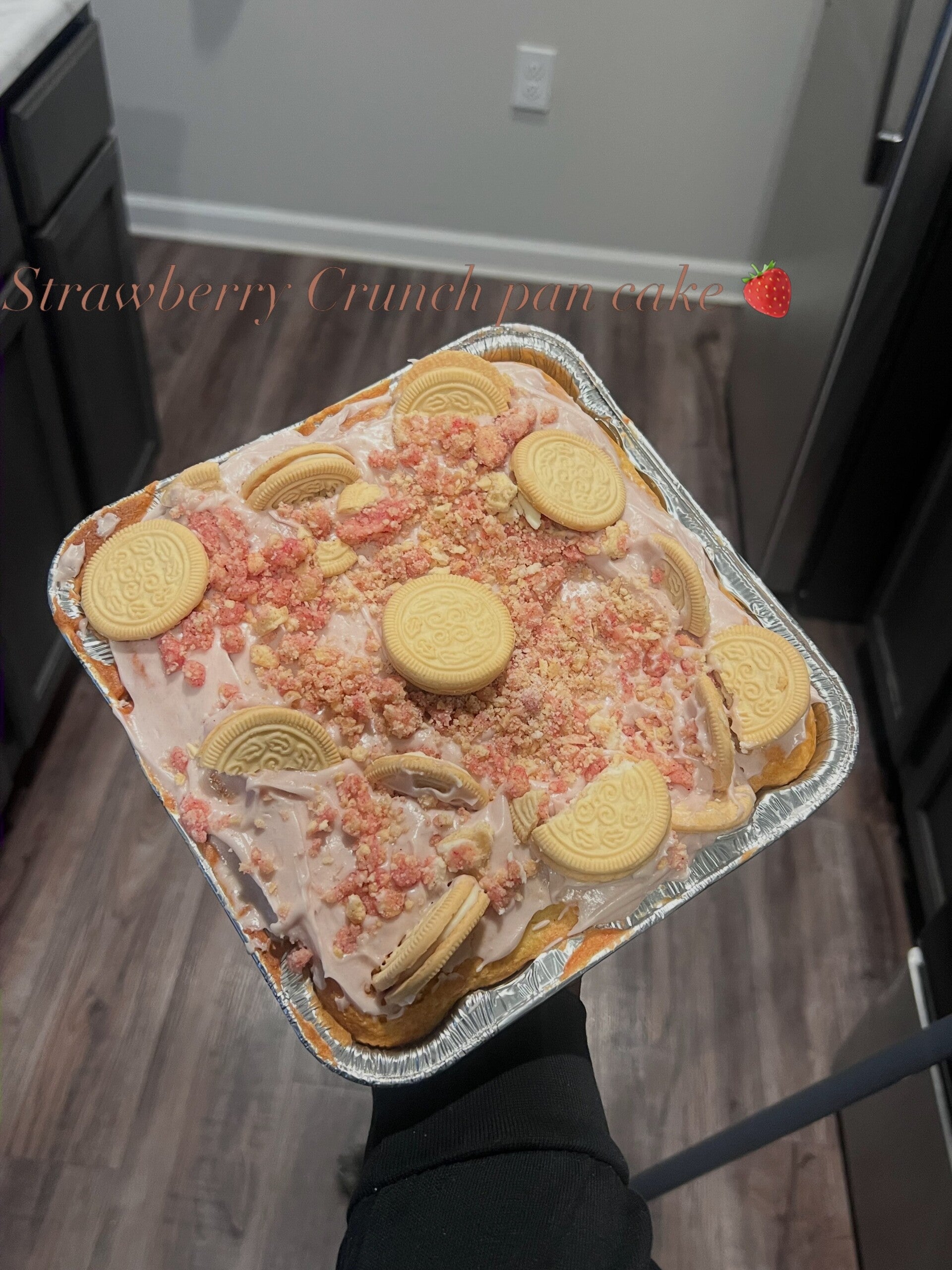 Strawberry Crunch Cake