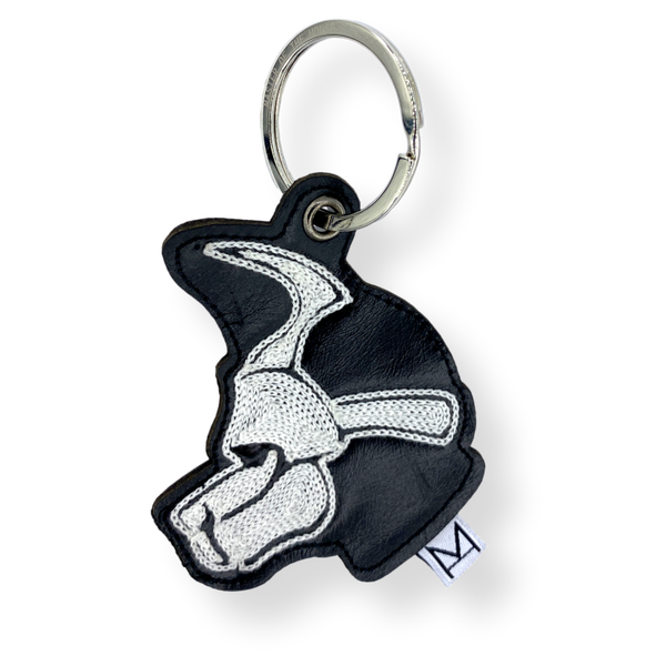 Leather Keyring - Puppy