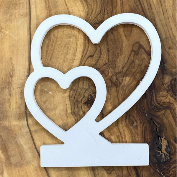 Teelicht mit Einstecker Doppelherz