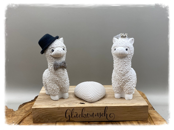 Hochzeitspaar Lama