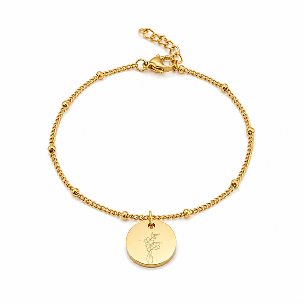 ARMBAND MET EIGEN TEKST OF SYMBOOL