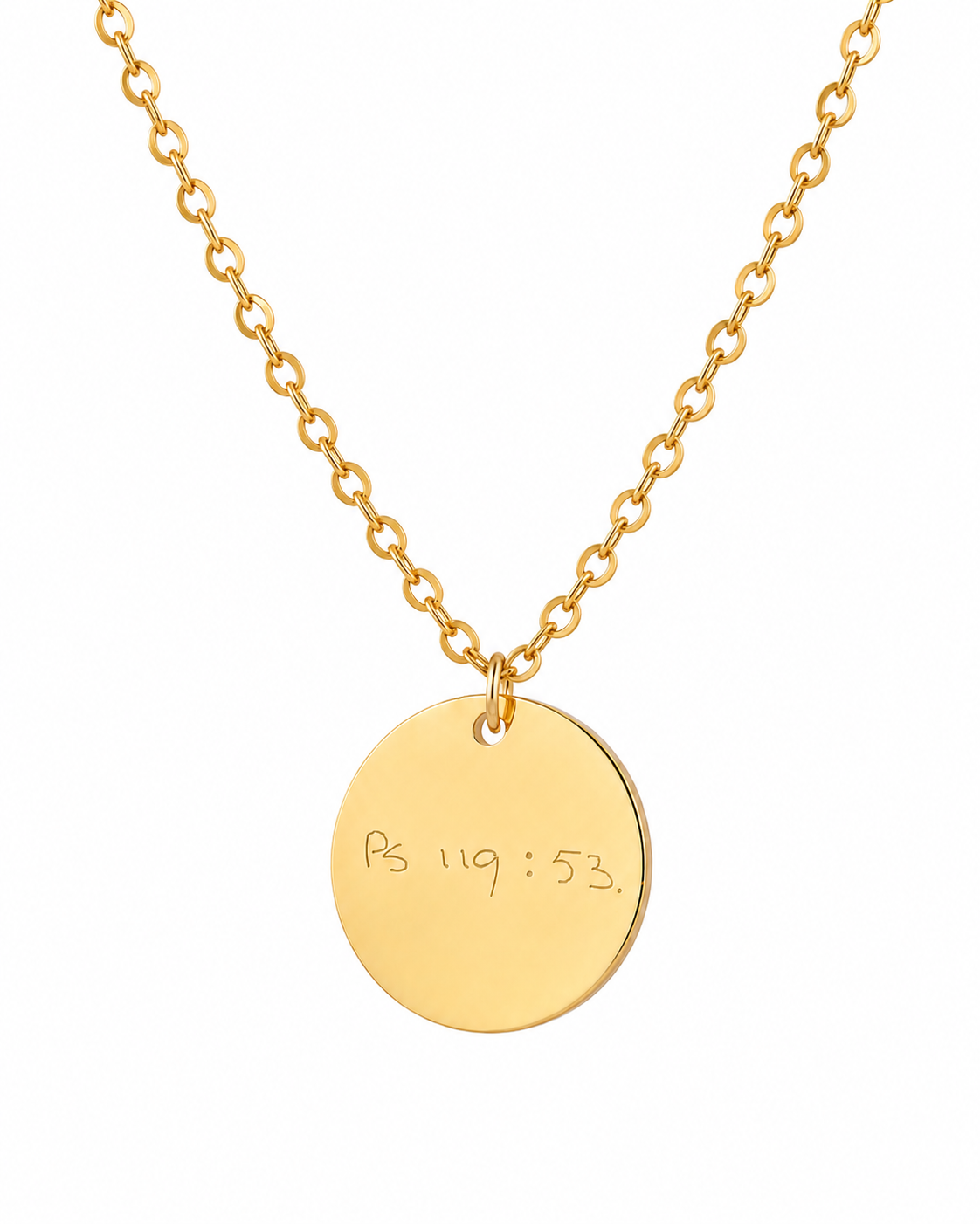 KETTING MET HANDGESCHREVEN TEKST