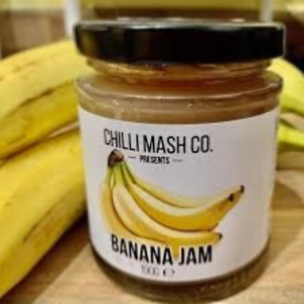 Bananen jam met cocos  stukjes