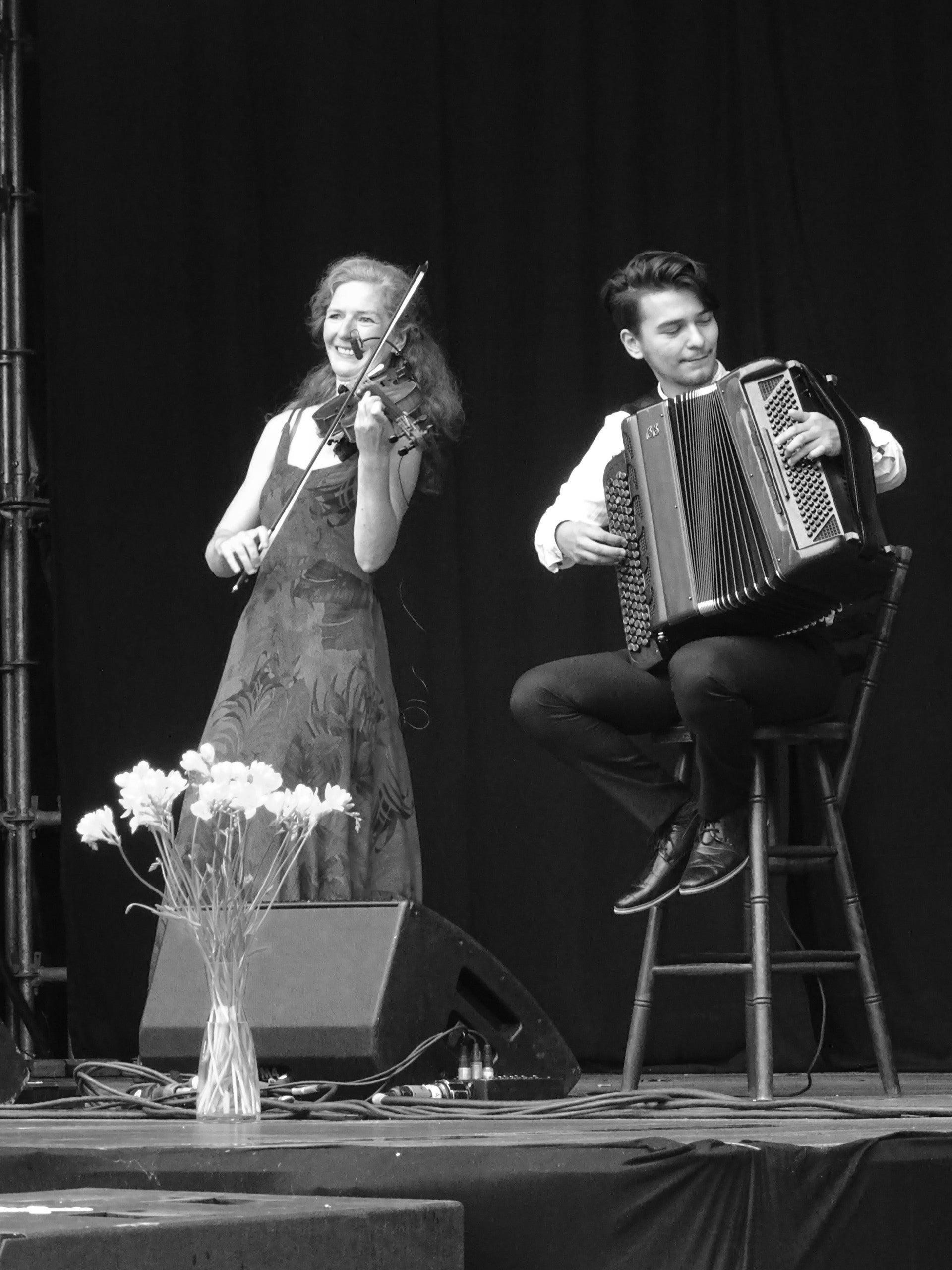 live music, violist, optreden, concert, duo, klassiek, folk, accordeon