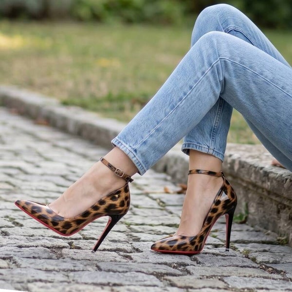 High-Heels "Leoparden-Look" mit 12 cm Absatz, Gr. 35-46