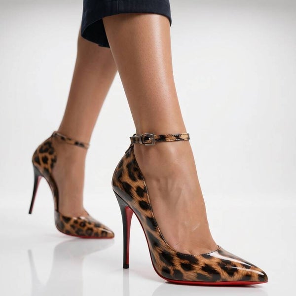 High-Heels "Leoparden-Look" mit 12 cm Absatz, Gr. 35-43.5