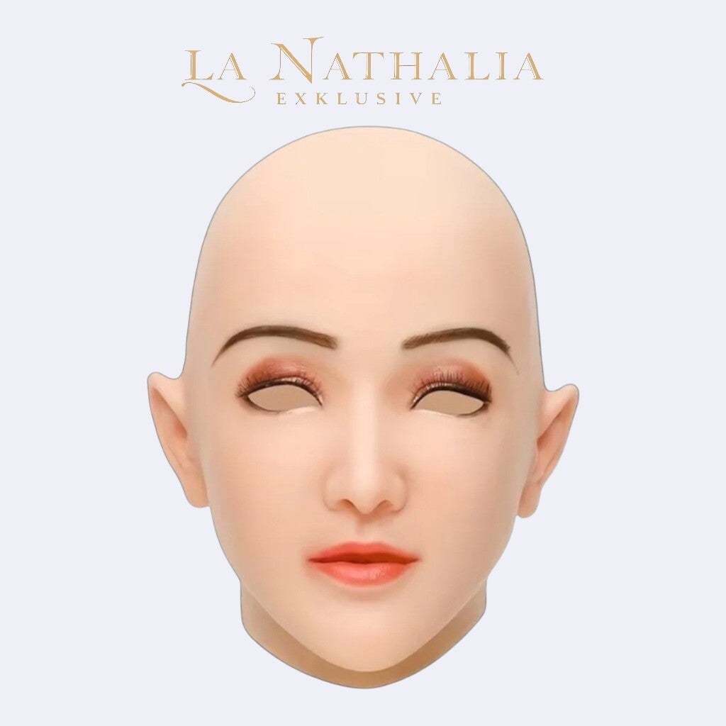 Cosplay Vollgesichtsmaske aus Silikon, Geschminkt in One-Size