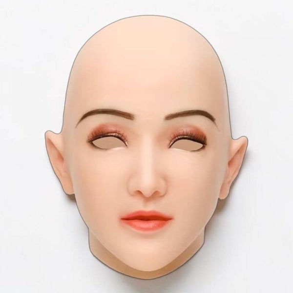Cosplay Vollgesichtsmaske aus Silikon, Geschminkt in One-Size