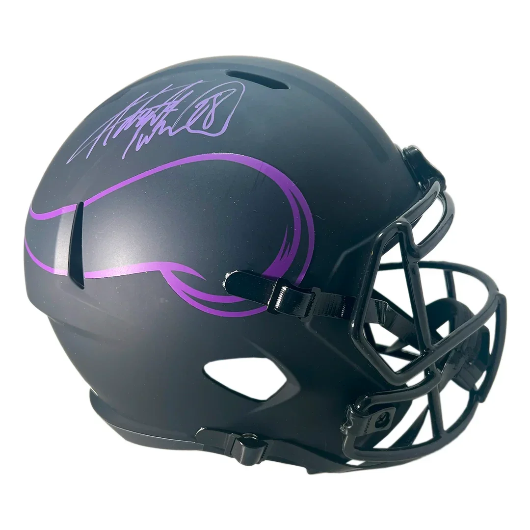 Adrian Peterson Signed Minnesota Vikings Eclipse Full-Size Replica Football Helmet (Beckett)